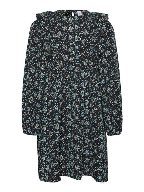 Vero Moda Girl Kjole 'FLORALY'  turkis / sort