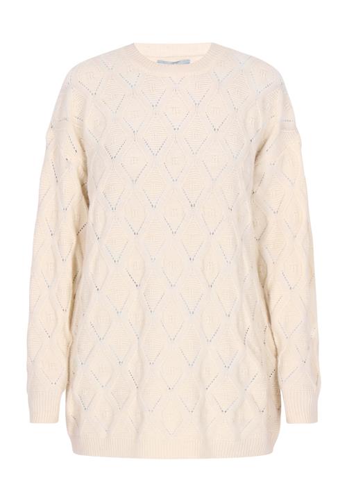 Usha Pullover i overstørrelse  uldhvid