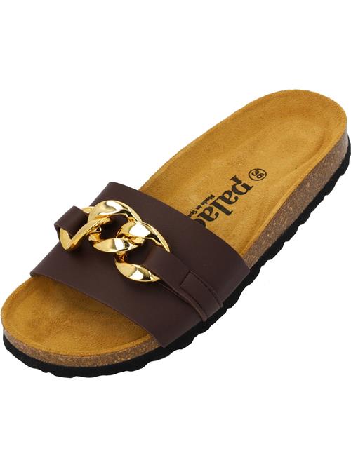 Palado Pantoletter 'Gozo'  brun / guld