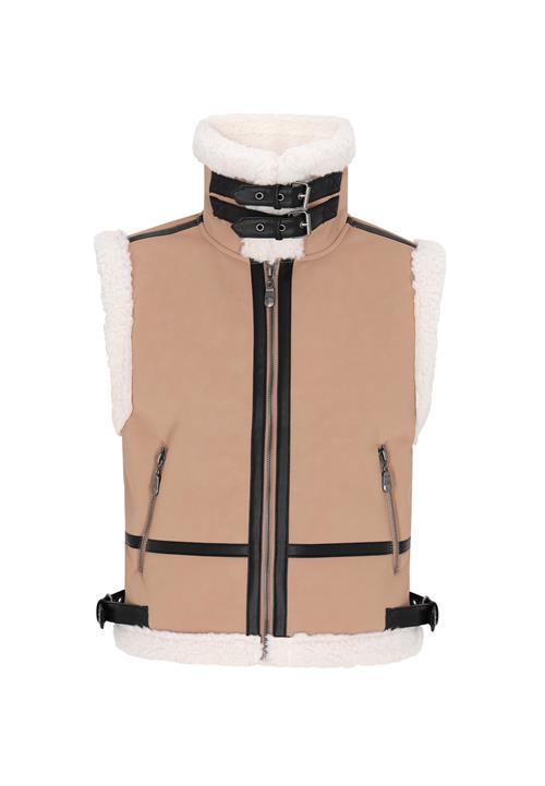 DreiMaster Vintage Vest  camel / sort / hvid