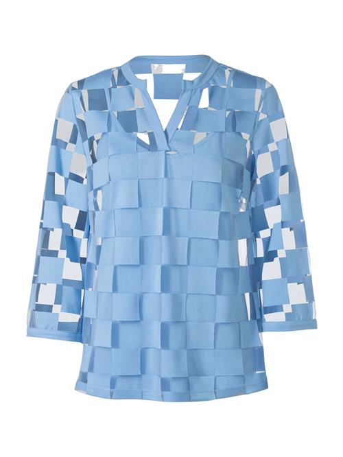 heine Bluse  himmelblå / transparent