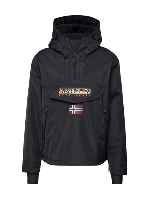 NAPAPIJRI Overgangsjakke 'Rainforest Next'  beige / carminrød / sort