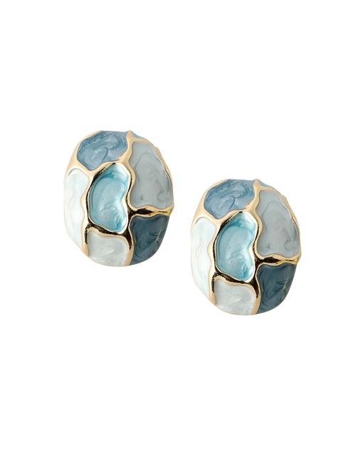 SOHI Øreringe 'Santo'  blå