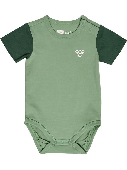 Hummel Sparkedragt/Body  neongrøn / mørkegrøn / hvid