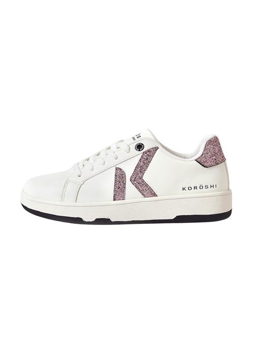 KOROSHI Sneaker low  brokade / mørk pink / hvid
