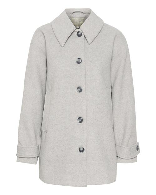 Kaffe Overgangsfrakke 'Maja'  grå-meleret