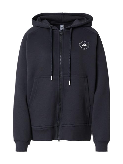 ADIDAS BY STELLA MCCARTNEY Sportssweatjakke 'Full-Zip'  sort / hvid