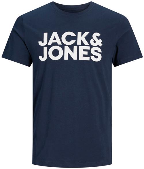 JACK & JONES Bluser & t-shirts 'Corp'  navy / offwhite