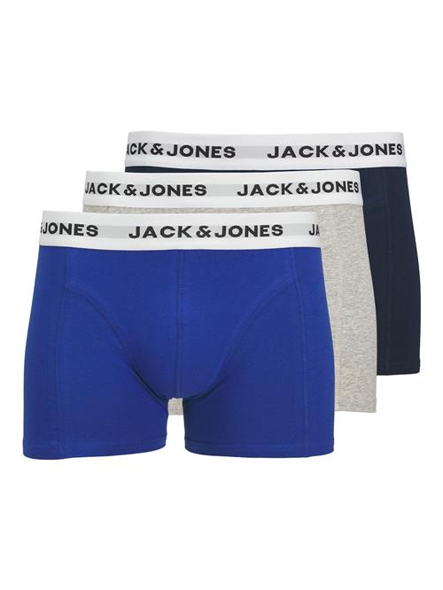 JACK & JONES Boksershorts 'JACJOE'  blå / navy / grå-meleret / hvid