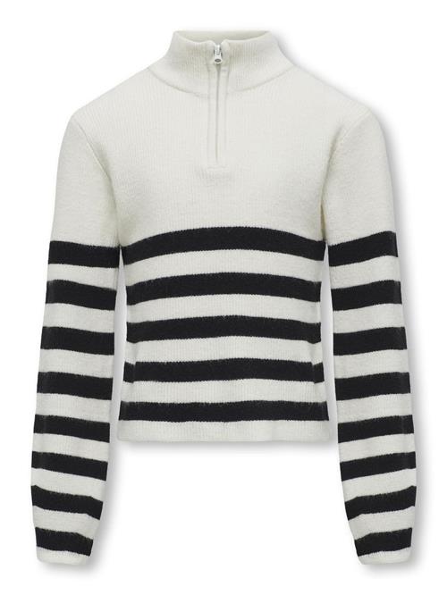 ONLY GIRLS Pullover 'KOGFranca'  sort / hvid