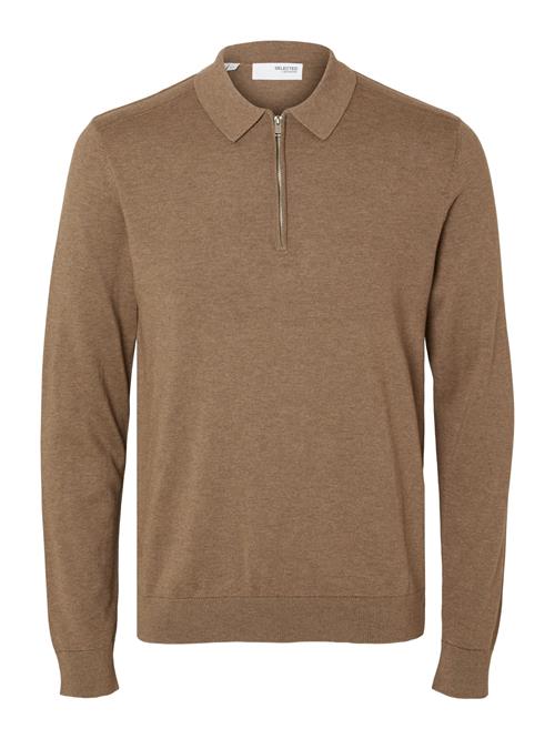 SELECTED Pullover 'SLHBerg'  brun-meleret