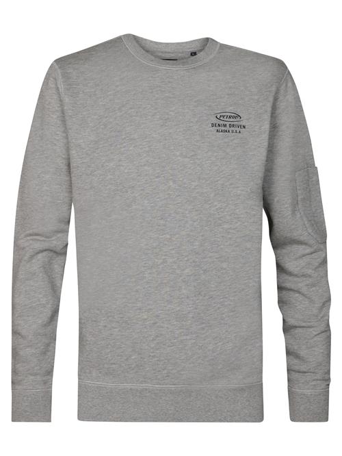 Petrol Industries Sweatshirt  grå-meleret / sort