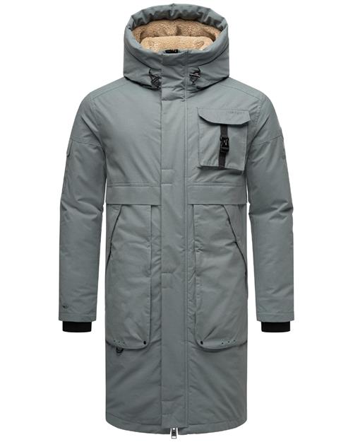 Se STONE HARBOUR Vinterfrakke 'Cyriaan XX'  røgblå hos About You