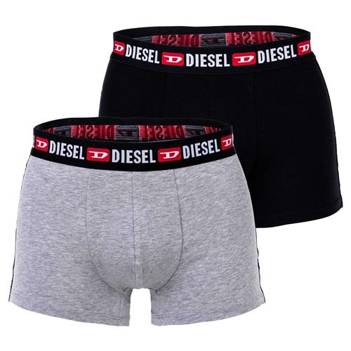 DIESEL Boksershorts  grå-meleret / rød / sort / hvid