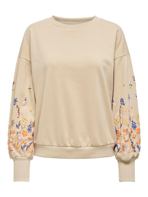 ONLY Sweatshirt 'ONLBrooke'  lysebeige / navy / brun / orange