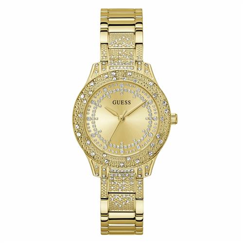 GUESS Analogt ur  guld / sort / transparent