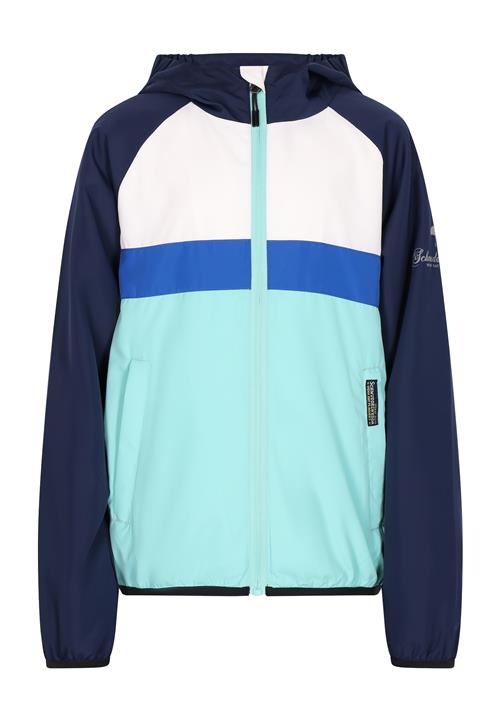 Schmuddelwedda Overgangsjakke 'Anorak'  turkis / koboltblåt / natblå / hvid