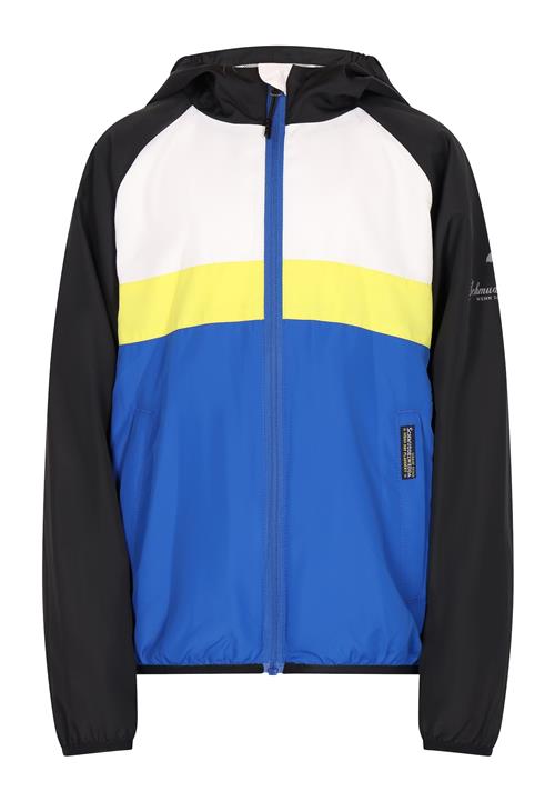 Schmuddelwedda Overgangsjakke 'Anorak'  koboltblåt / lysegul / sort / hvid