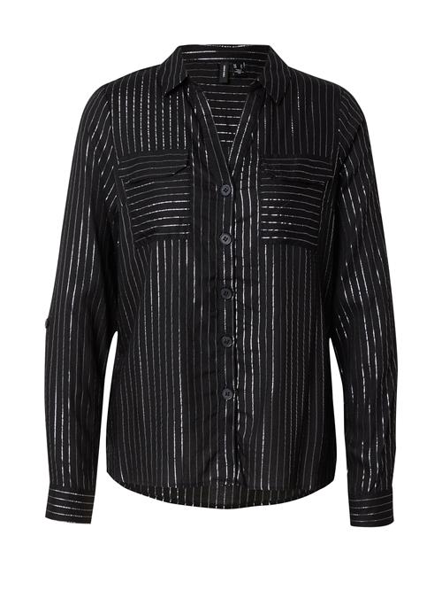VERO MODA Bluse 'VMBumpy'  sort / sølv