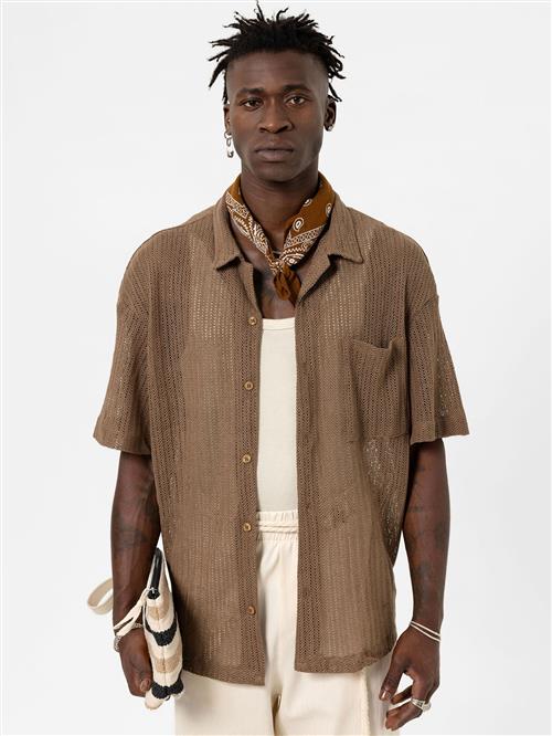 VAMOS CLO Skjorte  brun