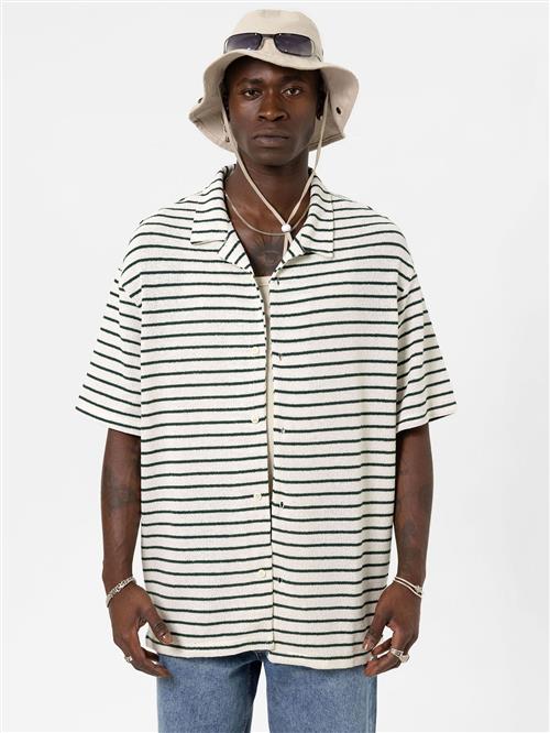 VAMOS CLO Skjorte  grøn / hvid