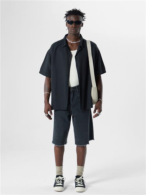 VAMOS CLO Skjorte  blandingsfarvet / sort