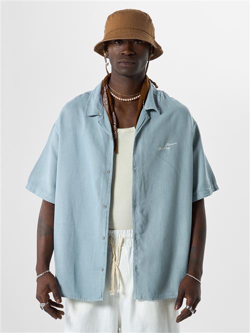 VAMOS CLO Skjorte  dueblå / gul / hvid