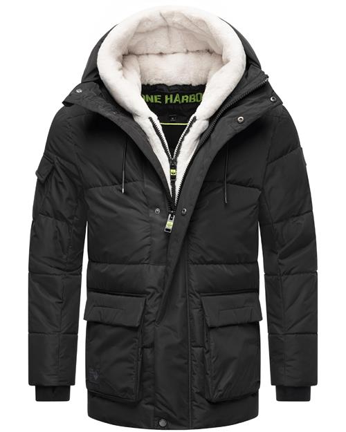 STONE HARBOUR Vinterjakke 'Lauroo'  ecru / sort