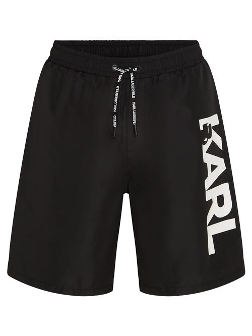 Karl Lagerfeld Badeshorts  sort / hvid
