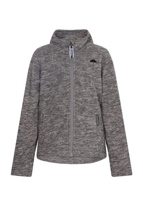 Schmuddelwedda Fleecejakke  grå-meleret / sort