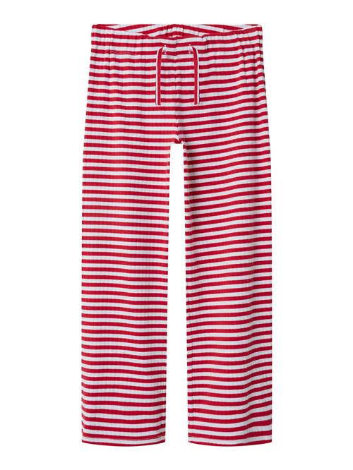 NAME IT Bukser 'Suraja'  rød / offwhite