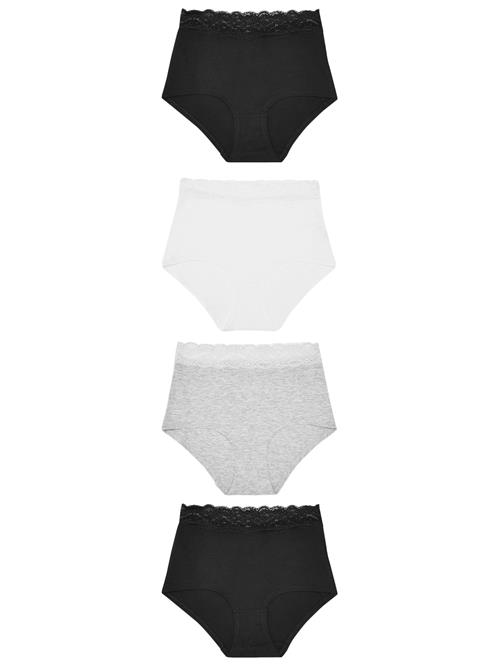 Next Slip  grå-meleret / sort / hvid