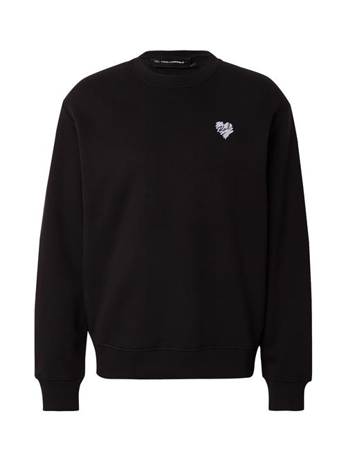 Karl Lagerfeld Sweatshirt 'Hearts'  sort / hvid