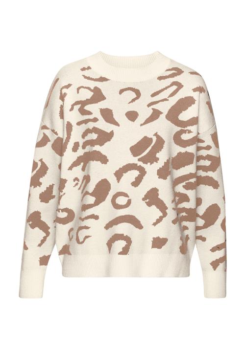 LASCANA Pullover  brun / hvid