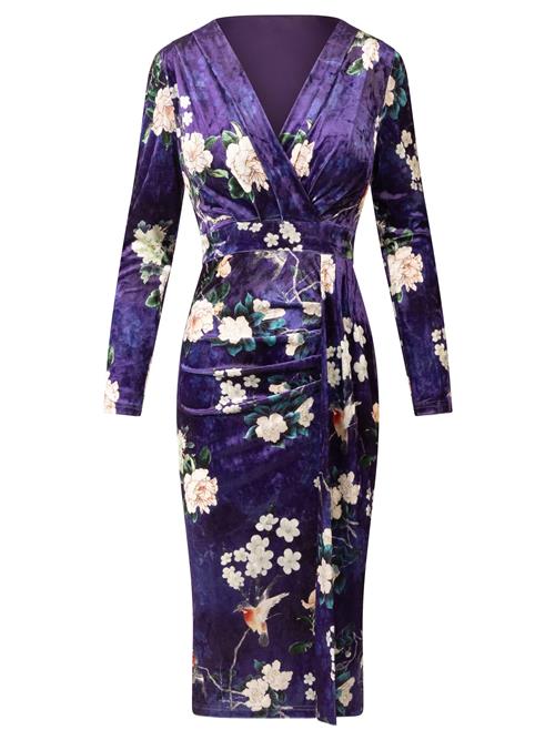 Kraimod Kjole  navy / mørkegrøn / rosé