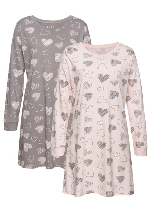 VIVANCE Natskjorte  grå / pastelpink