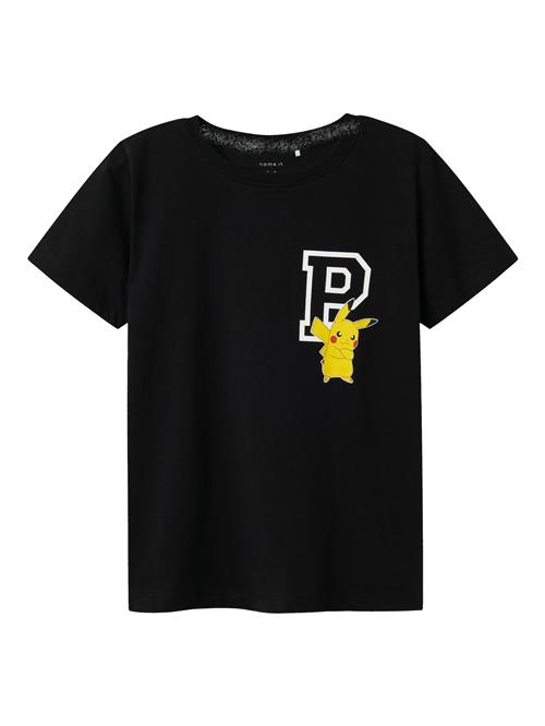 NAME IT Shirts 'Dex Pokemon'  gul / rød / sort / hvid