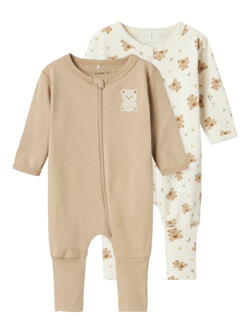 NAME IT Nattøj  creme / mørkebeige / brun