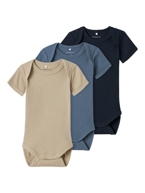 NAME IT Sparkedragt/Body  mørkebeige / marin / safir