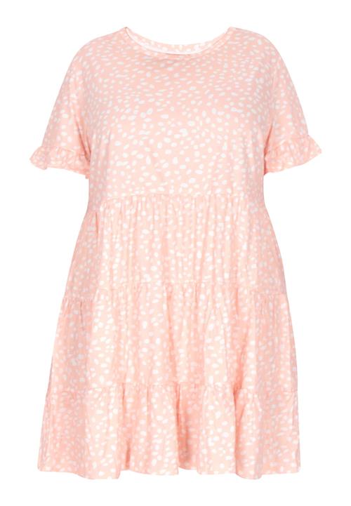 MYMO Kjole  lys pink / hvid