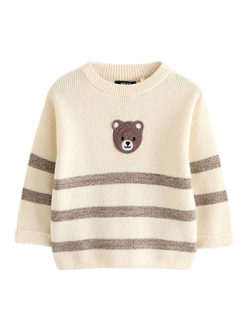 Next Pullover 'Bär'  beige / brun