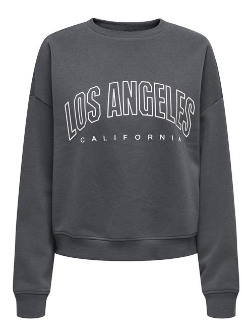 ONLY Sweatshirt  mørkegrå / hvid