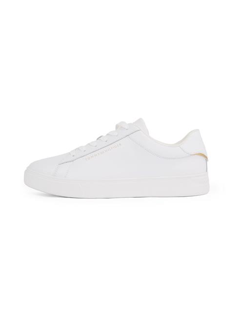 TOMMY HILFIGER Sneaker low 'Essential Court'  guld / grå / hvid