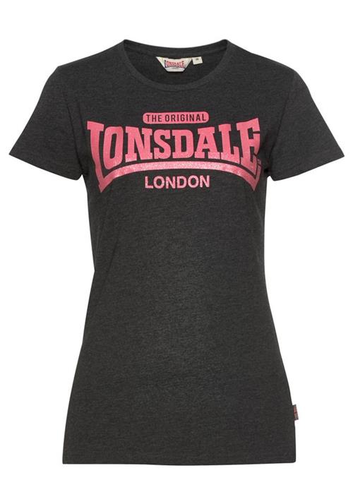 LONSDALE Shirts 'Tulse'  hindbær / sort-meleret