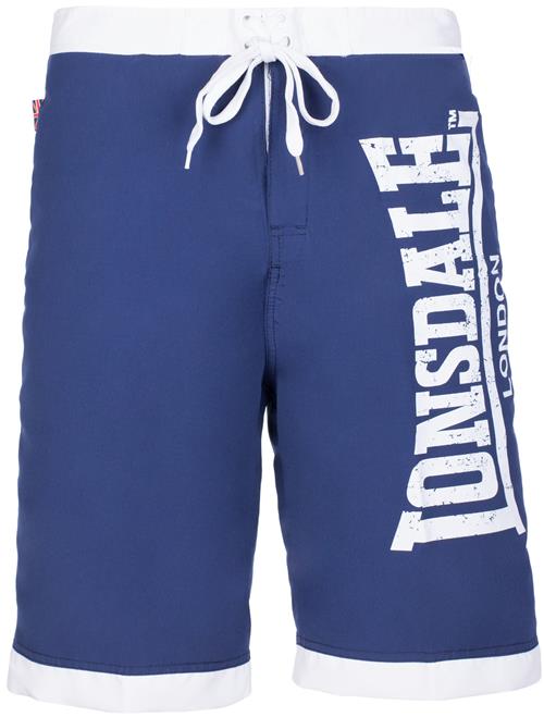 LONSDALE Badeshorts 'Clennell'  navy / hvid