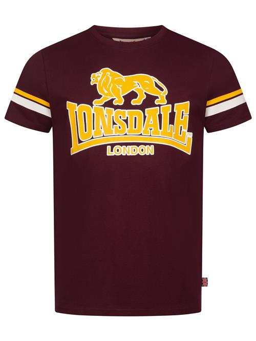 LONSDALE Bluser & t-shirts 'Methley'  gul / mørkerød / hvid