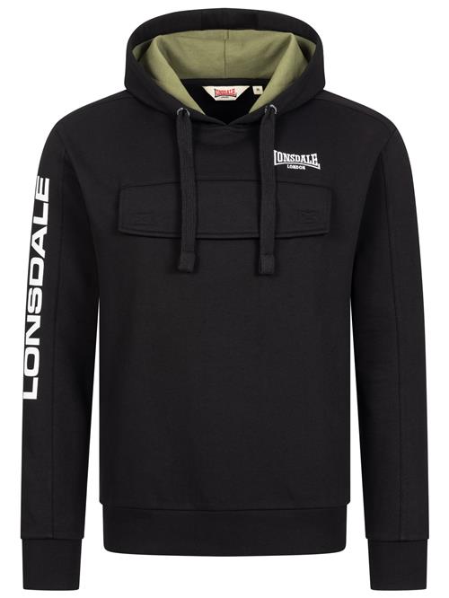 LONSDALE Sweatshirt 'Rushen'  antracit / sort / hvid