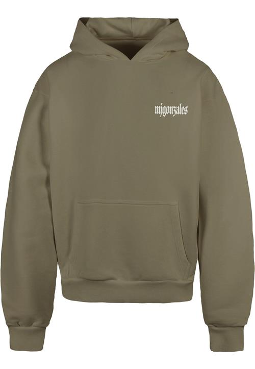 MJ Gonzales Sweatshirt 'Discipline Dynasty'  lysegrå / mørkegrå / oliven / hvid
