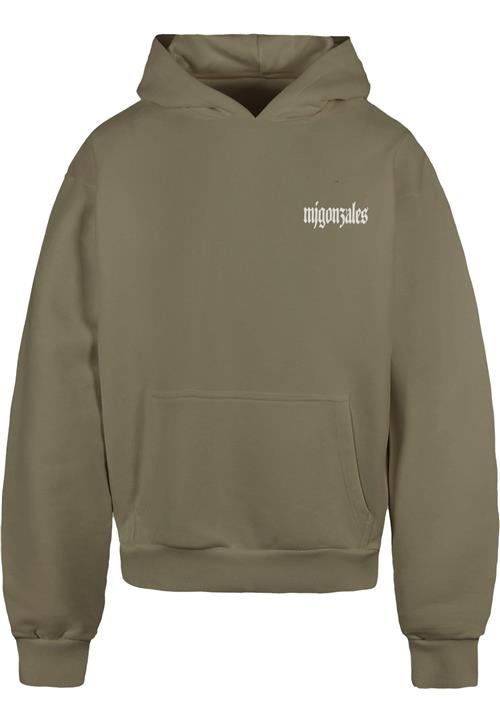 MJ Gonzales Sweatshirt 'Discipline Dynasty'  lysegrå / mørkegrå / oliven / hvid