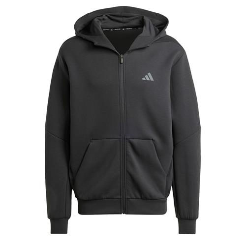 ADIDAS PERFORMANCE Sportssweatjakke 'Designed for Training'  grå / sort